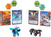 Bakugan Box Zinn Baku-Tin + 2 Figuren und Sectanoid Karten