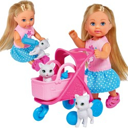 Evi Love Kitten Carer Doll + Kinderwagen und Katzenfiguren