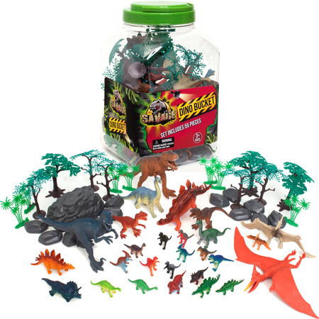 Savage Satz von Dinosaurier-Figuren in einem Behälter 55 Stück