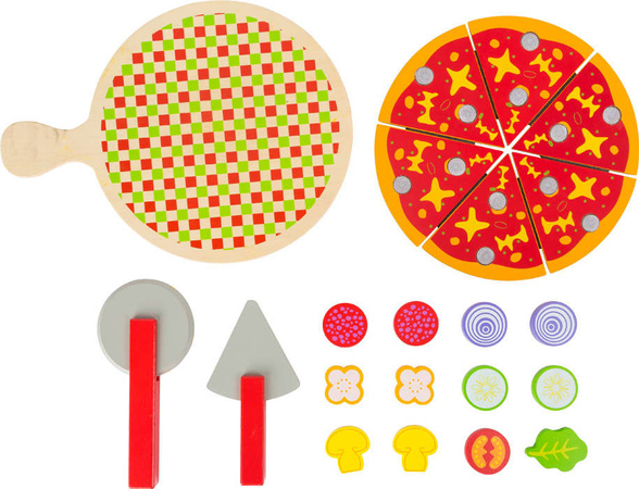 Kleiner Fuß 11063 Pizzaschneider aus Holz
