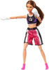 Barbie Little Set Collector's Doll Made to Move Boxing You Can be Anything + Boxhandschuhe
