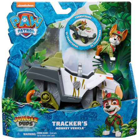 Paw Patrol Jungle Pups Vehicle Tracker-Set+Figur