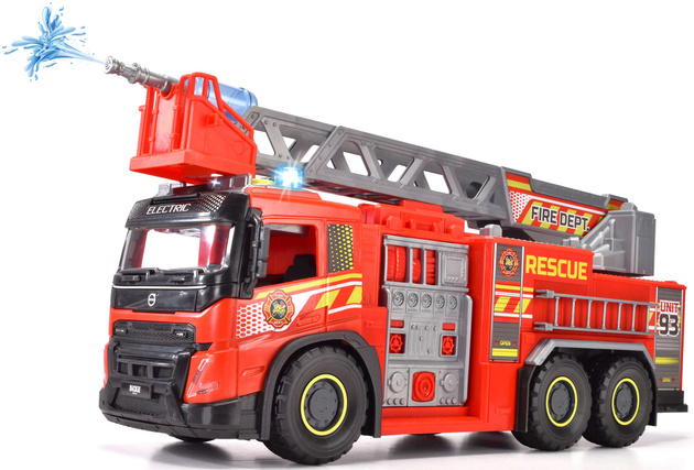 Dickie Volvo Big Red Fire Engine Riesenrettungswagen 51cm Licht Sound