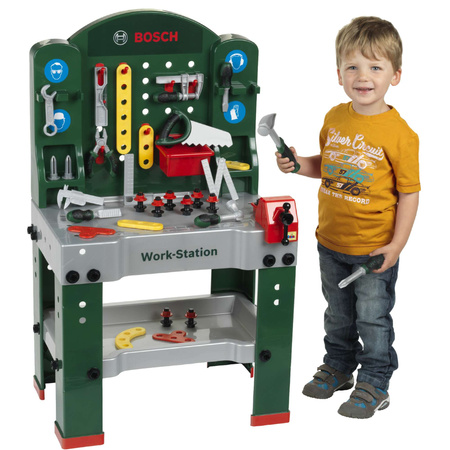 Große Bosch-Miniwerkstatt mit Werkzeug für Kinder Klein 8580