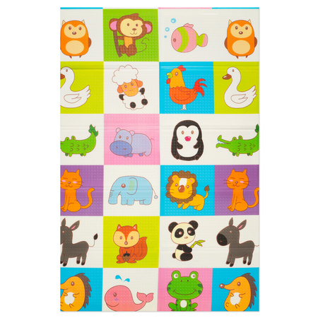 HUMBI Spielmatte Baby, Krabbelmatte, XPE Schaumstoff, Doppelseitig, Flatbar, Wasserdicht, Extra Größe, Teppich Babymatte, Rutschfest, 120x180 Giraffe Tiere