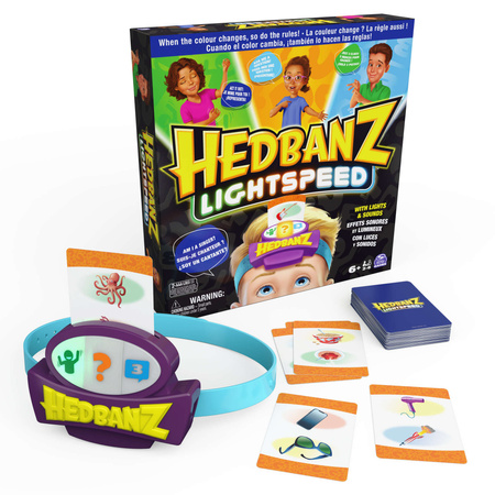 Hedbanz Familienpartyspiel "Wer bin ich?" Lightspeed Edition