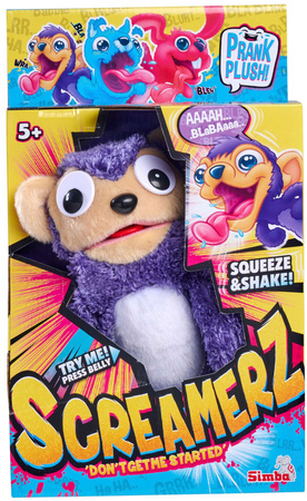 ScreamerZ Interactive Screamer Maskottchen Lila Affe mit Sound