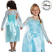 Kinder Karnevalskostüm Disney Frozen Die Eiskönigin Elsa 124-135 cm 7-8 Jahre