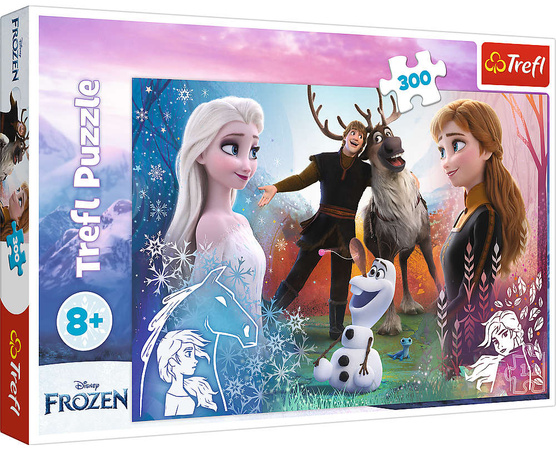 Puzzle Frozen Magic Time Trefl 300 Elemente 