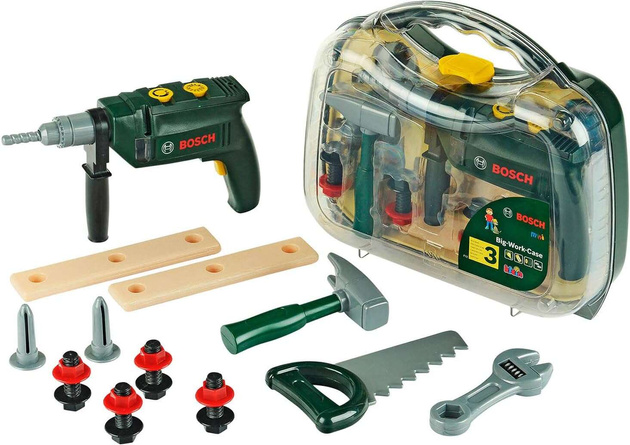 Klein 8416 Bosch Kinderwerkzeugkoffer und Bohrmaschine
