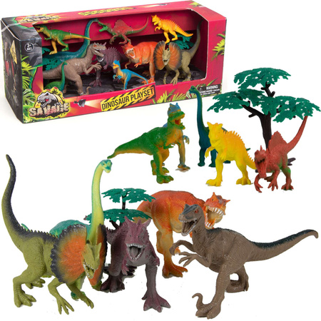 Set mit Dinosaurierfiguren + Zubehör 12 Stück