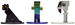 Minecraft Set mit 18 Metall-Sammelfiguren
