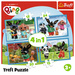 Trefl Puzzle 4in1 Merry Bing buntes Puzzle für die Kleinsten ab 3