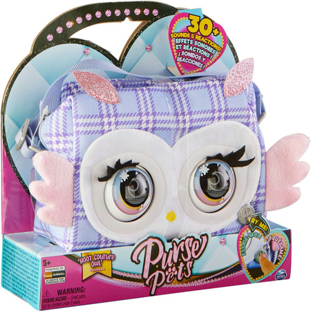 Purse Pets Hoot Couture Owl Interaktive Handtasche mit Augen Sound
