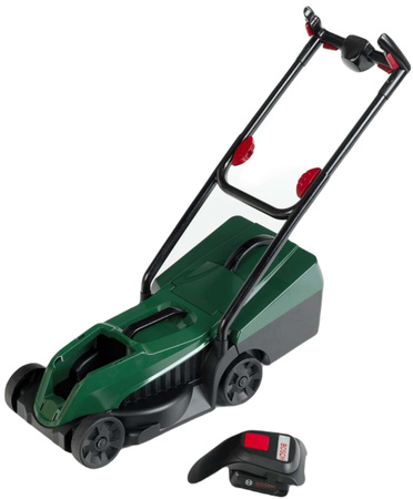 Leichter grüner Spielzeug-Rasenmäher von Bosch mit Licht und Sound 3+ Klein