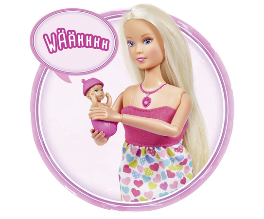 Simba Doll Steffi schwanger mit Ton