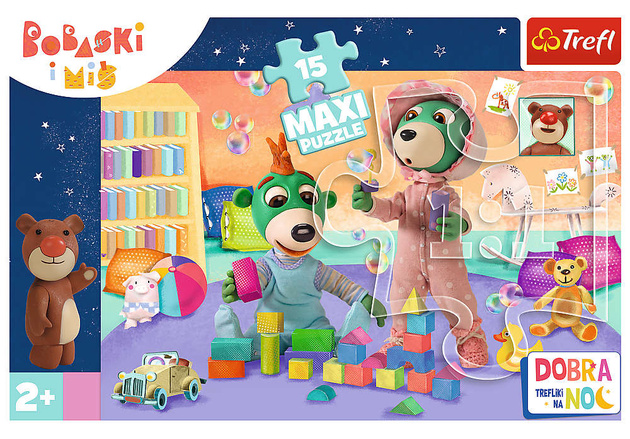 Trefl Puzzle Maxi 15 The Treflik Family Fröhliche Welt Bobfragt