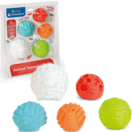Clementoni Baby Sensory Balls Tiere 5 Bälle