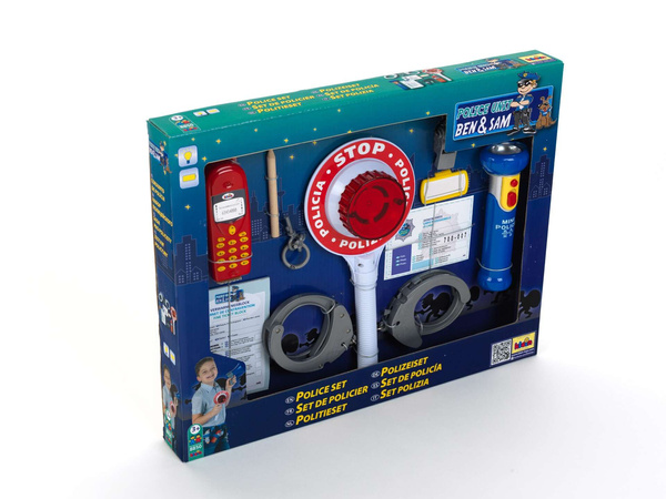 Kleiner Polizist im Set mit Lutscher