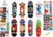 Tech Deck Satz bunter Fingerboard-Skateboards 8er-Pack Skateboards Handarbeit Figur Tech Deck Dude