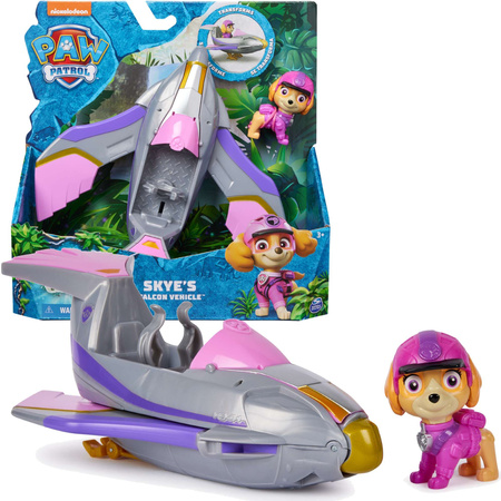 Paw Patrol Jungle Pups Fahrzeug Skye Falcon Set + Figur