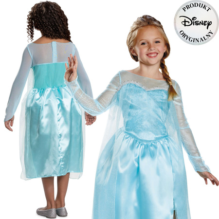 Kinder Karnevalskostüm Disney Frozen Die Eiskönigin Elsa 124-135 cm 7-8 Jahre