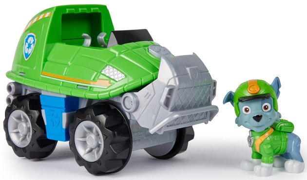 Paw Patrol Jungle Pups Set Rocky's Fahrzeug + Figur