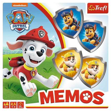Paw Patrol Soziales Familien-Memory-Spiel Memory Pieski Memos Trefl