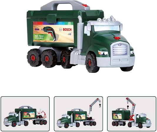 Großer Truck zum Drehen mit Bosch-Schraubendreher