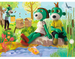 Trefl 18265 Puzzle 30 The Treflik Family am Teich