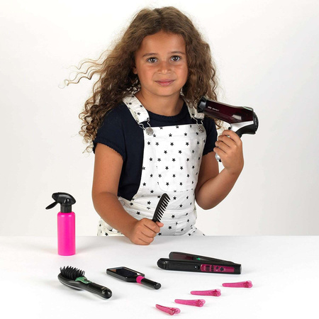 BRAUN Friseurset 7in1 für Kinder Haartrockner Klein Glätteisen + Clips
