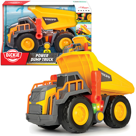 Dickie 372-5004 Volvo Construction Kipper mit Licht und Ton