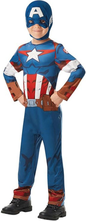 Marvel Avengers Captain America Karnevalskostüm blau und rot verkleiden 110-116 cm (5-6 Jahre)