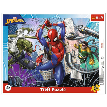 Marvel Rahmenpuzzle 25 Elemente Brave Spiderman
