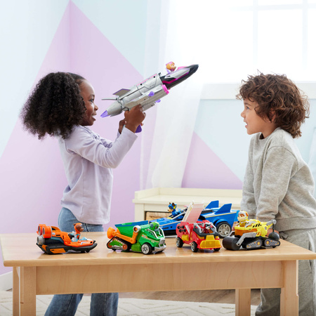 Paw Patrol The Mighty Kinofilm Big Kinofilm Skye Figurenset rosa Jet Fahrzeug Sound Licht