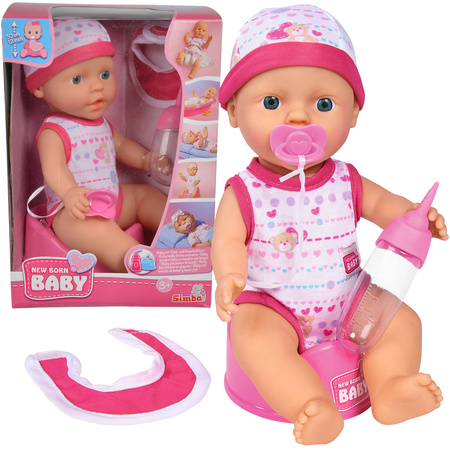 Funktionelle pinkelnde Babypuppe New Born Baby 30 cm