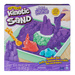 Kinetic Sand Kunststoff kinetische Sandburg Set mit lila Sand + Formen Tablett und Zubehör Spin Master