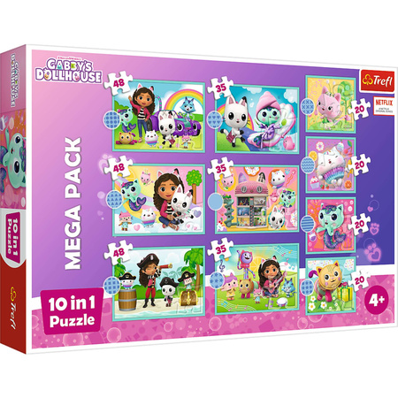 Gabi's Big Cat House Puzzle 10in1 Jigsaw Puzzle In Gabis Welt 4+ 329 Teile Trefl