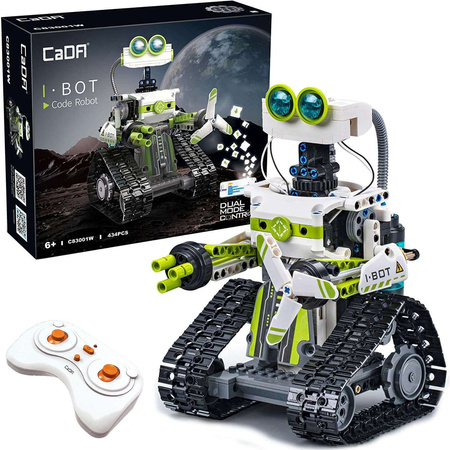 Cada Bauklötze I.BOT Code Roboter Dual Mode RC Programmierung Robotik Licht LED 434 Stück