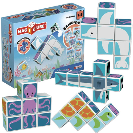 Geomag Magicube Bausteine Meerestiere 6 Elemente