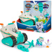Paw Patrol Schneemobil mit Raketenwerfer Deluxe-Figur Everest + Chickaletta Henne