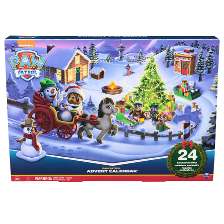 Paw Patrol Adventskalender 24 Überraschungstierfiguren + Winterzubehör