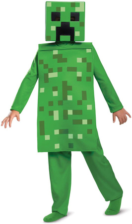 Minecraft Karnevalskostüm für Jungen Creeper Kostüm 127-136 cm (7-8 Jahre)