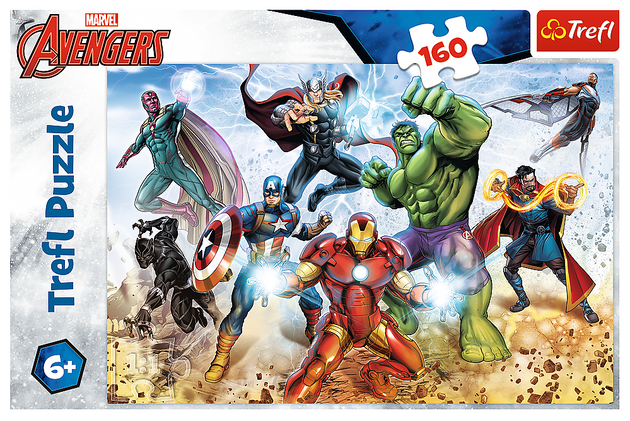 Puzzle Avengers bereit, die Welt zu retten 160 Elemente Trefl 15368