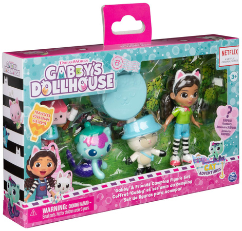 Gabby's Dollhouse Camping Set mit 4 Figuren + Überraschungszubehör