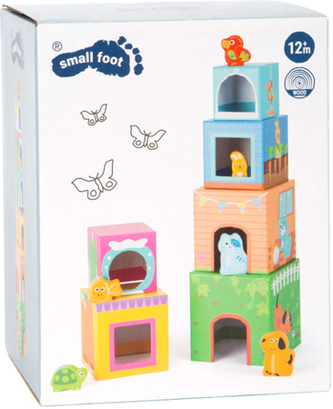 Kleiner Fuß 10044 Tier-Pyramide Puzzle