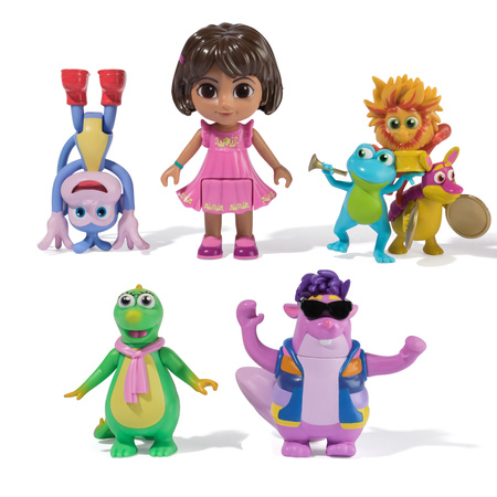Dora Meets the World Set mit 5 Fantasie-Figuren