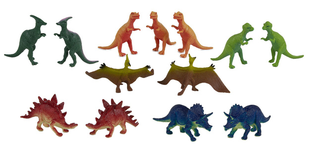 Savage set Wilder Satz von Dinosaurierfiguren in einem Behälter 40 Stück