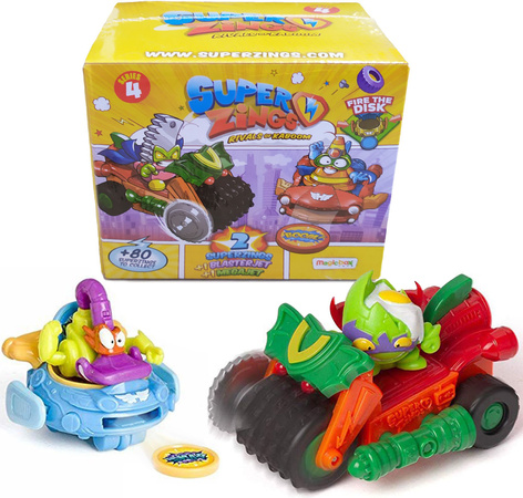 Super Zings Serie 4 Satz mit 2 Figuren + Mega Jet + Blaster Jet