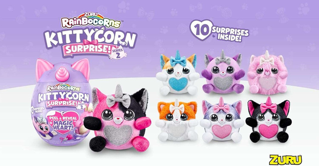 Rainbocorns Kittycorn Surprise Plüsch-Katzenmaskottchen
